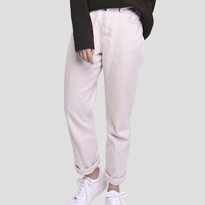 米色居家休闲裤