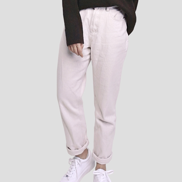 米色居家休闲裤